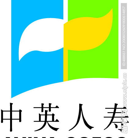 中英人寿保险公司标志设计图 企业logo标志 标志图标